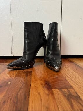 Saint Laurent | Authentic Leather Western Stiletto Boots